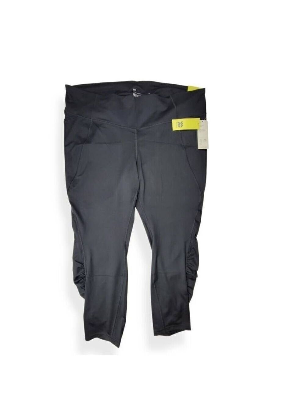 All in Motion Black Contour Shirred Leggings 4X